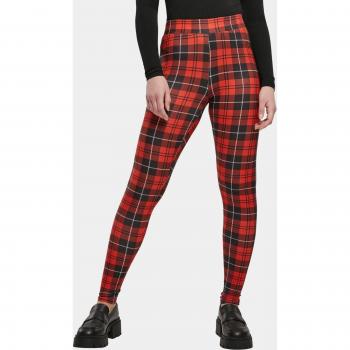Urban Classics Women's Soft AOP Leggings - Red, XS to 4XL