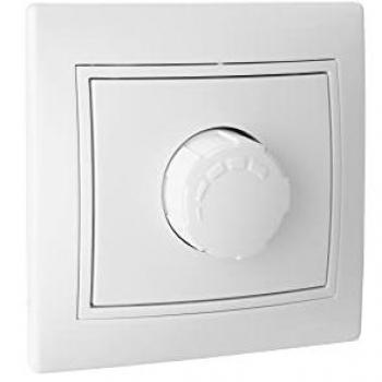Regulador de luz empotrado Pacific 500W 16A 250V Blanco