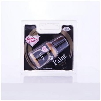 Pintura metalizada comestible Rainbow Dust - Gold / Oro (25 ml)