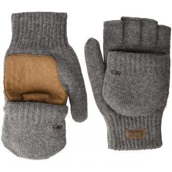 Outdoor Research Men's Lost Coast Fingerless Mitts - Pewter