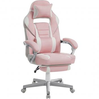 Silla Ergonómica de Oficina con Reposapiés Extensible, Respaldo Ajustable, Reposacabezas y Soporte Lumbar, Capacidad 150 kg, Disponible en Azul Cielo, Azul Pavo, Gris,