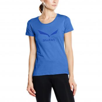 Salewa Solidlogo 2 CO W S/S Tee Camiseta de Manga Corta, Mujer, Azul