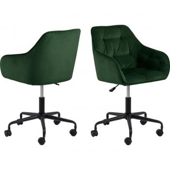 Silla de Oficina Brooke Velour Verde