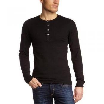 Schiesser - Camiseta de manga larga para hombre, talla 5XL, color negro 000