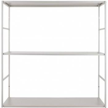 Estantería metálica de pared Present Time Level - Estantería moderna, diseño minimalista, fabricada en metal resistente, fácil de instalar, ideal para organizar y exhibir decoraciones o libros