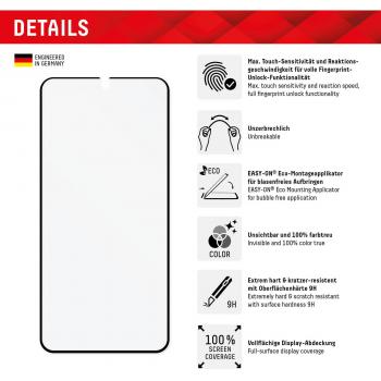Protector de Pantalla DISPLEX ProTouch Glass Eco para Samsung Galaxy S23 Ultra - Cristal Templado 9H, Resistente a Rayones, Transparente, Unzerbrechlich