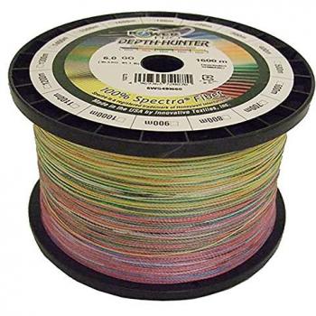Power Pro Línea Trenzada Depth Hunter 1600 M - Tresse 4 Brins Multicolor - Diámetro: 0,23 mm - Resistencia: 15 Kg