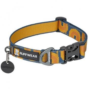 Collar para mascotas Ruffwear Crag™ Amarillo, ajustable, con cierre de clic y reflectores