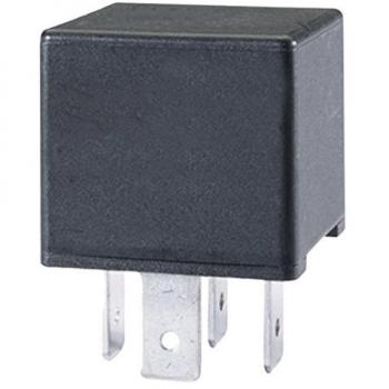 HELLA 4RA 007 957-001 Relé, corriente de trabajo - 24V - 4polos - Diagrama de circuito: S2 - Conector: B - Contacto de cierre - Color: negro - sin soporte