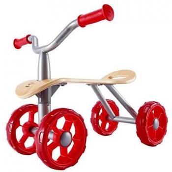 Hape- Bicicleta sin Pedales Trail Rider, Color Rojo
