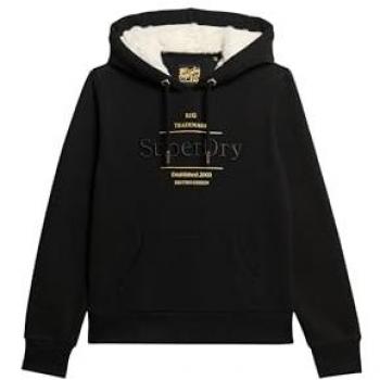 Women's Luxe Metallic Logo Hoodie by Superdry