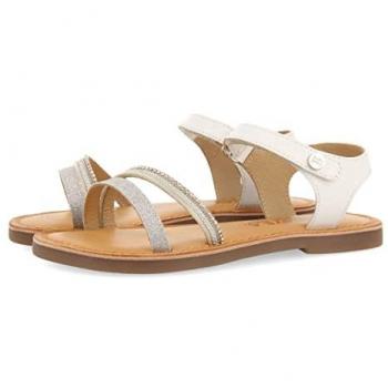 Gioseppo Sandalias Piel Niña Lucmau con Detalles Blancos, características: color blanco, material de piel, diseño para niña, talla 39 EU