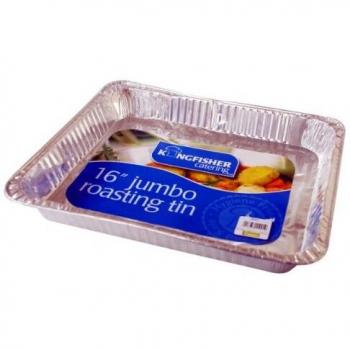Kingfisher Jumbo Foil Rectangular Roasting Tin 5.3 x 40 x 33cm