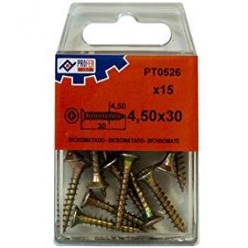 PROFER TOP - Tirafondo C/Plan Pozi Bic C/15 Profer Top 4,5X30 Mm