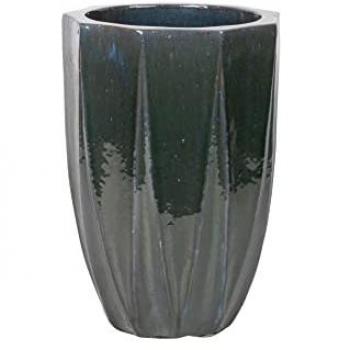 Macetero de Gres Verde Adda Home 39x39x56 Cm - Diseño Ergonómico y Elegante para Decoración de Plantas