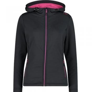 CMP Women's Softshell Jacket with Fixed Hood - Gray (Size 44)