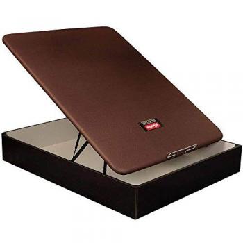 Canapé Abatible Pikolin Naturbox 2.0 de Madera con Tapa Transpirable, Cubeta Alta Capacidad, Color Wengue, Dimensiones 90x200 cm, Altura 36 cm, Entrega