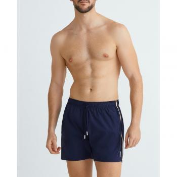 Hugo Boss Men's Boss Iconic Swim Short Navy - Blue - Size: Medium, Material: Polyester