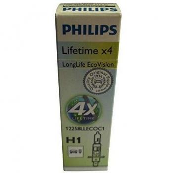 Philips 12258LLECOC1 LongLife EcoVision Lámpara Faro de Carretera