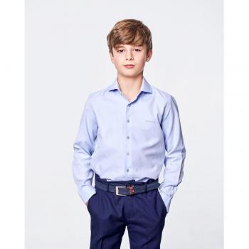 Camisa Spagnolo dobby cutaway celeste para niño