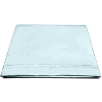400 conteo de Hilos algodón Puro Sábana Encimera 230x270 Azul Claro para Cama 150cm, 100% Larga algodón Tejido Saten Azul Claro sábana Plana con Elegante Dobladillo