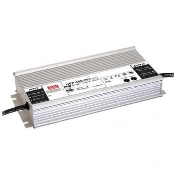 Fuente de Alimentación Mean Well HEP-480-54A - Transformador LED 480,6W, 54V, 8,9A, Regulable, IP65