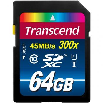 Transcend TS64GSDU1E - Tarjeta de memoria SecureDigital de 64 GB