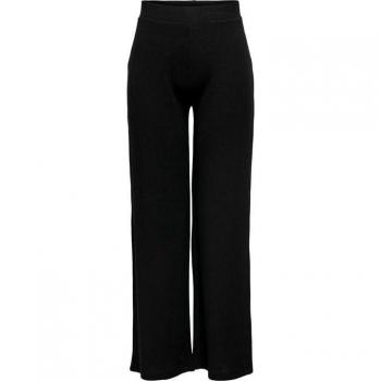 Pantalón canalé ancho ONLY mod. 15202195 negro mujer