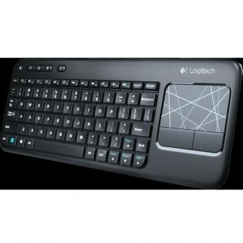 Logitech K400 Plus RF inalámbrico QWERTY Portugués Negro - Teclado