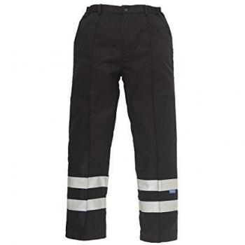 Yoko reflectante de algodón Poly balístico Pantalones bs015t - Black - 38R