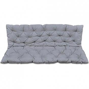 vidaXL Cojín de balancín para jardín, 150 cm, Gris