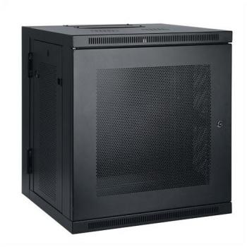 10U Compact Wall-Mount Server Rack Enclosure Cabinet with Hinged Back and Standard Depth