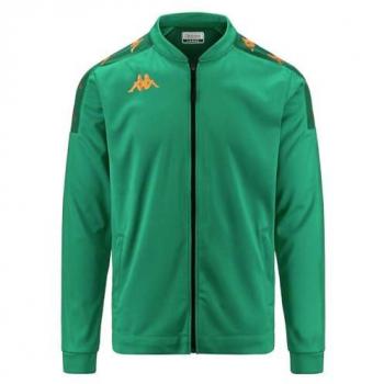 Sudadera Kappa Giullio Verde con Cremallera Completa para Niños 8 Años Unisex