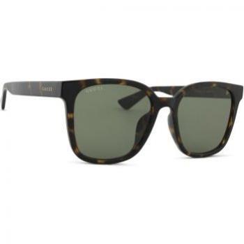 Gucci GG1346SK 003 56 Brown Havana Green Sunglasses for Men, Size: 56 MM
