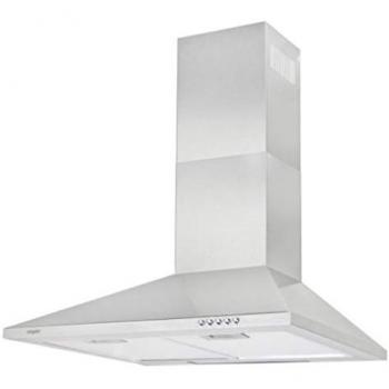 Campana Decorativa de Pared Exquisit KH 60-8I NOX 60 cm Clase C con Luz LED