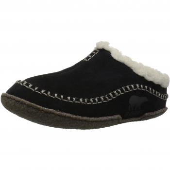 Sorel Falcon Ridge, Pantuflas para Hombre, Negro/Gris Oscuro, 48 EU