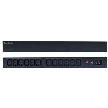 CyberPower PDU20BHVIEC12R Unidad de Distribución de Energía (PDU) 1U Negra, 16A, Básica, 12 Salidas AC tipo C13
