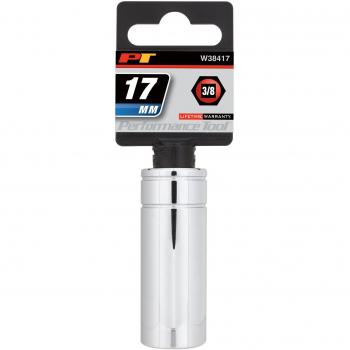 Performance Tool W38417 3/8 Drive 6-Point Socket, 17mm