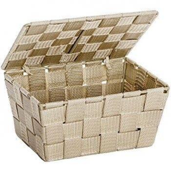 Wenko Adria Cesta para El Baño, Polipropileno, Beige, 14x19x10 cm
