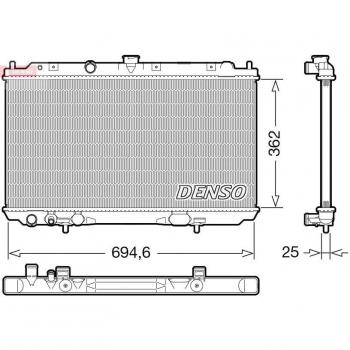 Radiador de Refrigeración del Motor DENSO DRM46073