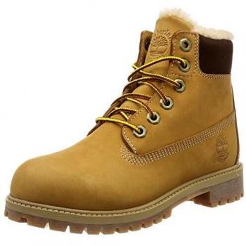 Timberland Premium 6 Inch Waterproof Winter Boot for Junior in Yellow, Size: 4