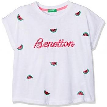 United Colors of Benetton T-Shirt Camiseta, Blanco
