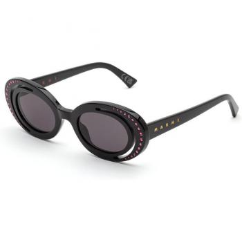 Marni Zion Canyon Sunglasses Unisex Black Size 51 Geometric Design