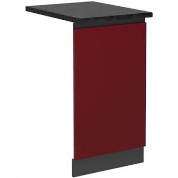 Panel frontal de lavavajillas R-Line, Rojo/Antracita, 45 cm