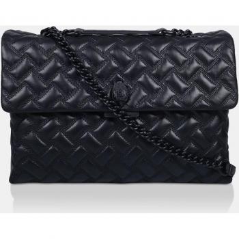 Kurt Geiger XXL Kensington Quilted Leather Crossbody Bag, Black, Women's