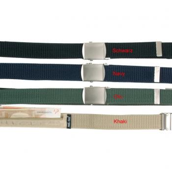 Cinturón de Dinero US Negro 30mm Textil Mil-Tec