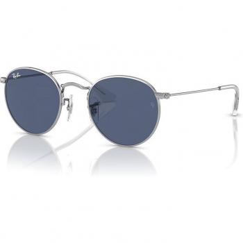 Ray-Ban RJ9547S Junior Round Sunglasses, Color 212/80, Silver, Size 44