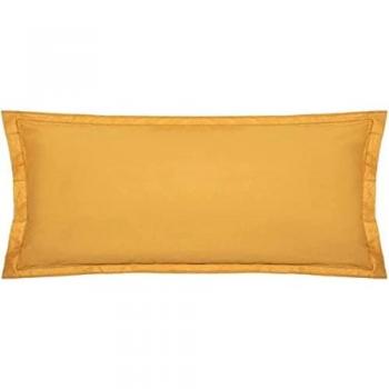 Funda de almohada color mostaza 70x50cm