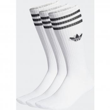 Calcetines altos Adidas Crew Blanco - Pack de 3 pares clásicos