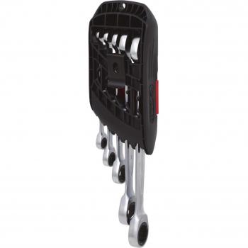 Juego de llaves combinadas de carraca GEARplus, conmutables, 5 piezas (8-19mm)